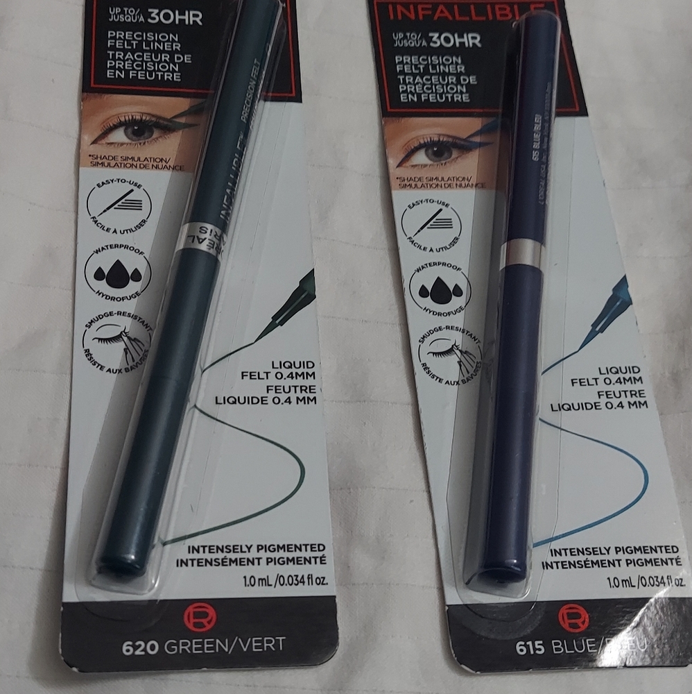 Bundle of two L'Oreal Paris Infallible  Liner.034 fl oz